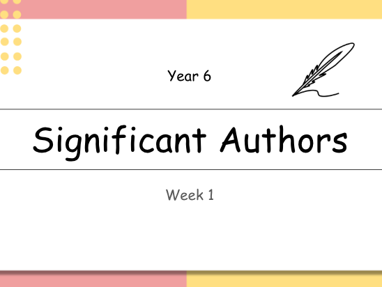 Year 6 Significant Authors Philip Pullman Week 1 Of 2 - 