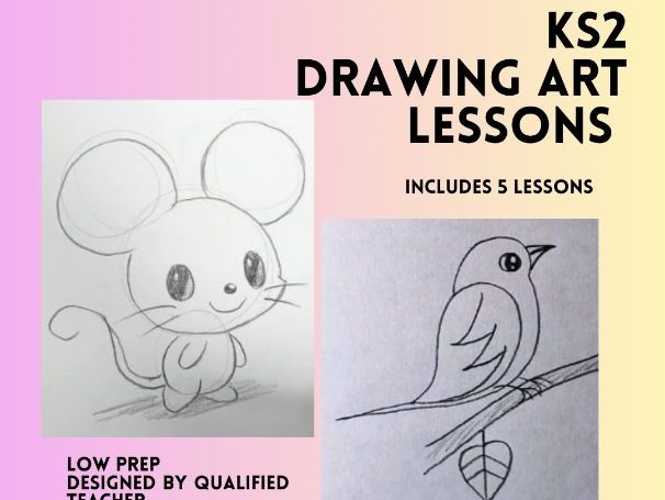KS2 Art Lesson Pack | Drawing Lessons Bundle | 5 Teacher Lessons