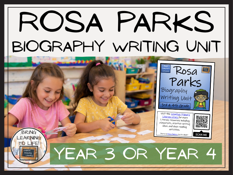 Rosa Parks Biography Writing Unit | Year 3 or Year 4