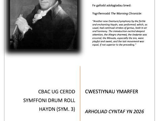 WJEC As MUSIC - Haydn Drum Roll Symphony yn Cymraeg Movement 3