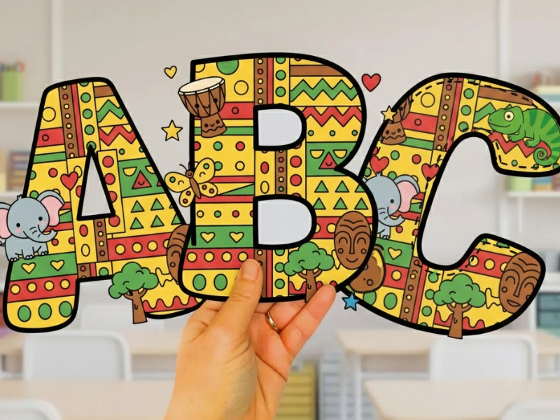 Black History Month Alphabet Letters A–Z | Printable Classroom Resource