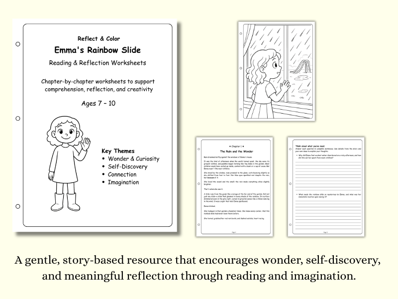 Emma’s Rainbow Slide – Reflect & Color Pack (Ages 7–10)
