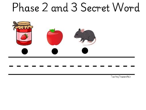 Phase 3 Phonics Mystery Words