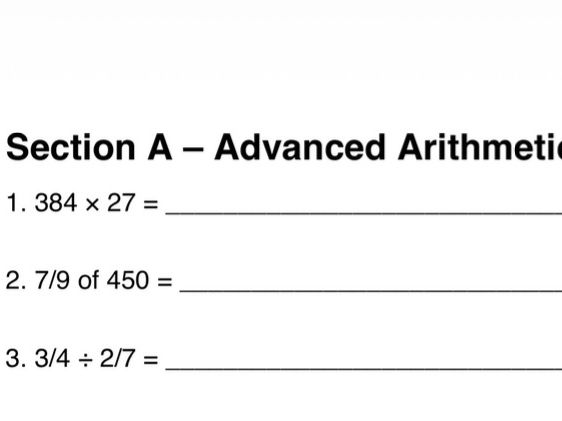 11+ Maths Paper 5 – Grammar School Practice Papers (GL Style)