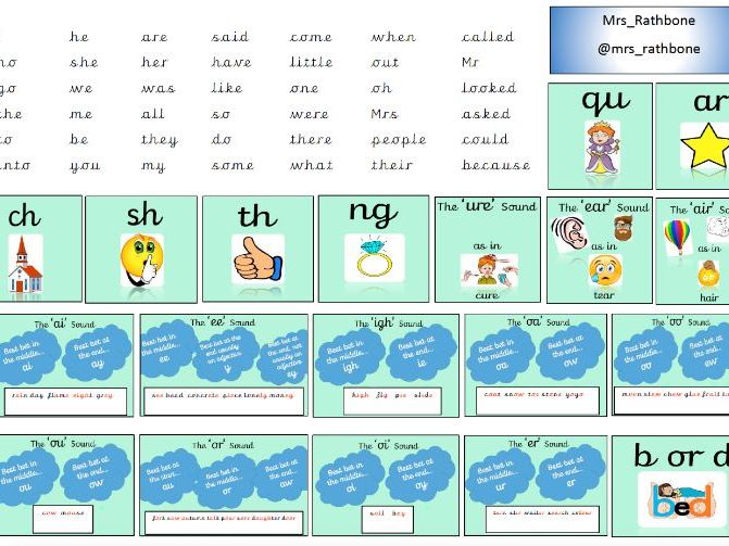 Phonics Phase 3-5 Best Bet Mat with Tricky Words