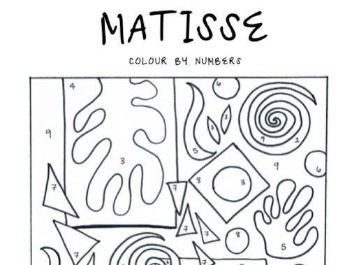 MATISSE Colour by Numbers Activity Sheet