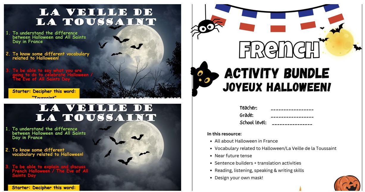 French Halloween / La Veille de la Toussaint Bundle