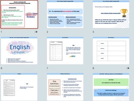 SOW Complete Unit - How to Master English Language Skills