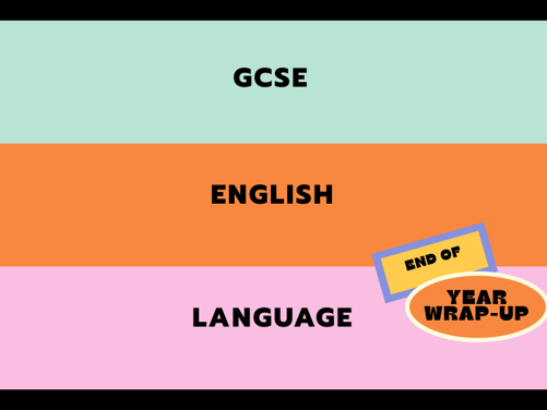 GCSE English Language End of Year Revision PowerPoint – Reading & Writing Skills, Exam Practice & Or