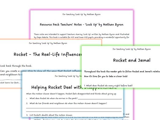 KS1&2 Teaching activities on Look Up by Nathan Byron
