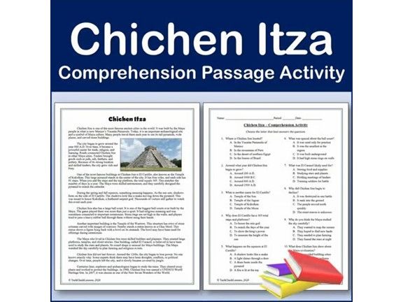 Chichen Itza | International Landmarks Comp Passage & Activity - Editable