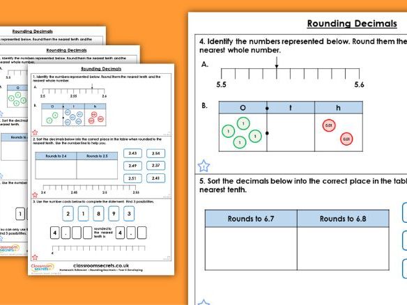 Year 5 decimals worksheet pdf image