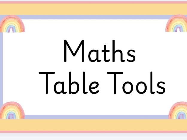 Rainbow Maths Table Toolkit for KS1 Downloadable