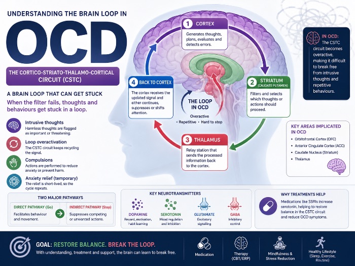AQA A-level Psychology: OCD Explanation Poster