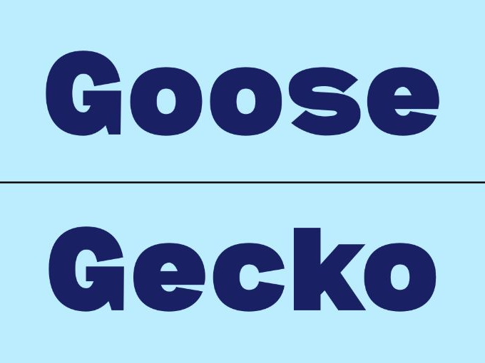 Simple Phonetics Letter G Alphabet Flashcards