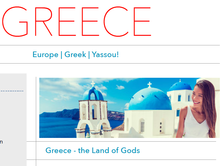 Discover Greece - Printable Worksheet