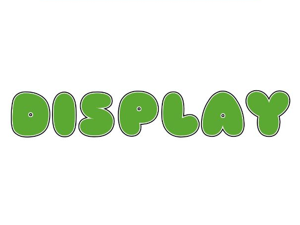 Green Bubble Display Lettering Pack - Uppercase A-Z