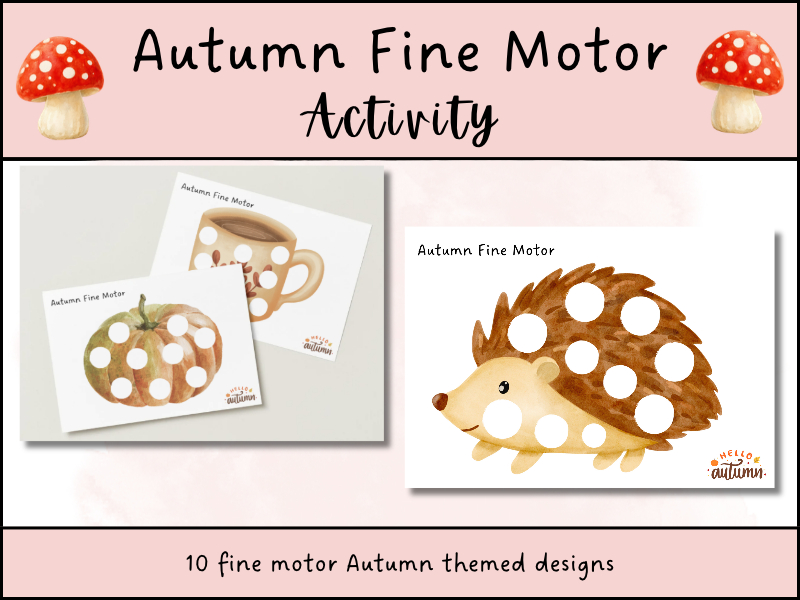 Autumn Fine Motor Loose Parts Activity – EYFS