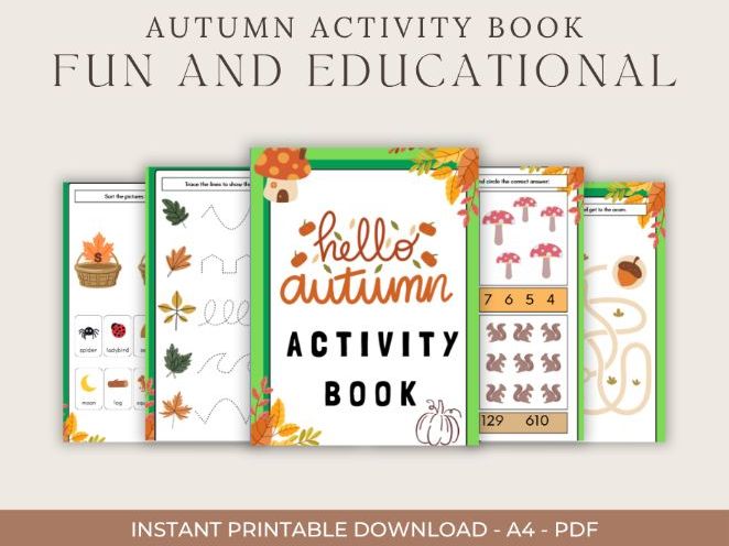 Autumn Activity Booklet - Fun Puzzles and Games