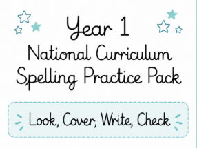 Year 1 Spelling Practice Pack – 9 Weeks Look Cover Write Check Cursive