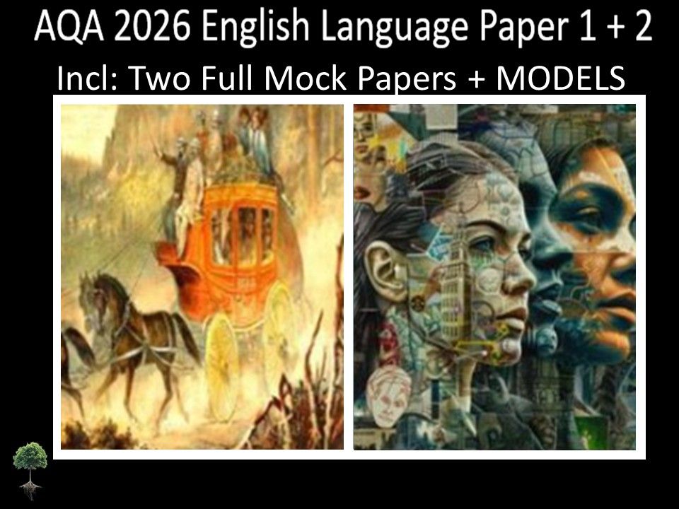 Two AQA 2026 English Language Paper 1 + 2 Mocks | MODELS