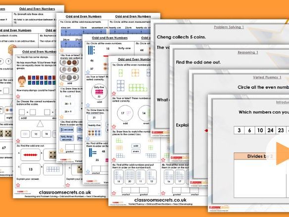 Year 2 Odd And Even Numbers Spring Block 1 Step 4 Maths Lesson Pack 
