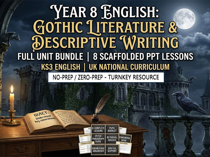 KS3 Gothic Literature Complete Unit | Year 8 English