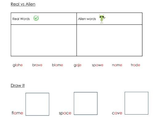 Phonics - split digraph a-e sound worksheets - Resource bundle