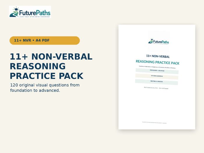 11+ Non-Verbal Reasoning Practice Pack | 120 Visual Questions & Answers | Year 5