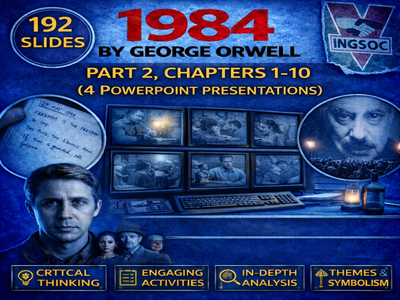 1984 by George Orwell PPT Lesson Slides & Activities (Part 2 Chapters 1-10)