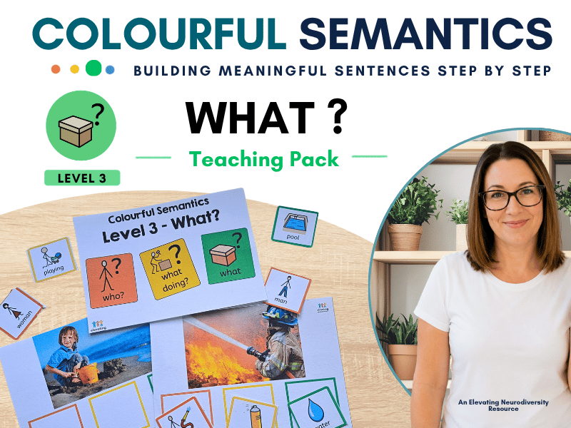 Colourful Semantics Level 3 What? SEN