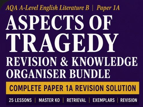 AQA A-Level English Literature B: Aspects of Tragedy Complete Revision and KO Bundle