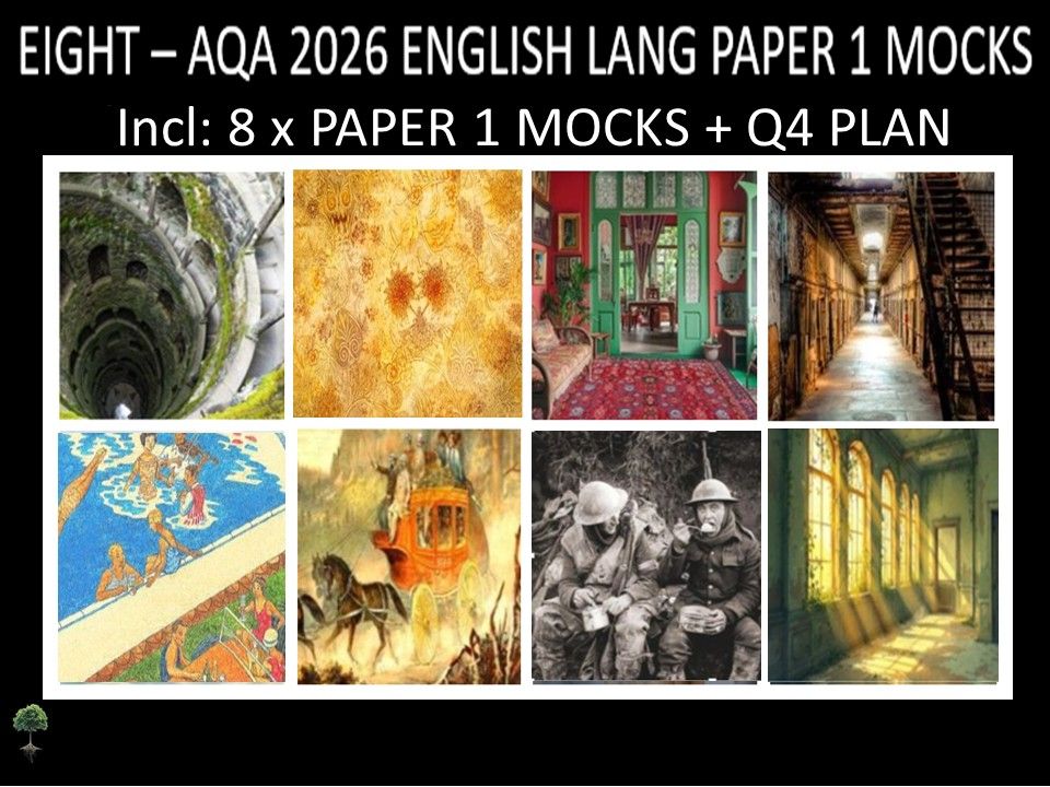 EIGHT - AQA PAPER 1 | 2026 FULL MOCKS | Q4 PLAN