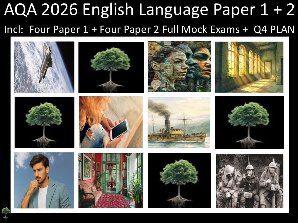 Eight AQA 2026 English Language Paper 1 + 2 Mocks | Q4 Plan