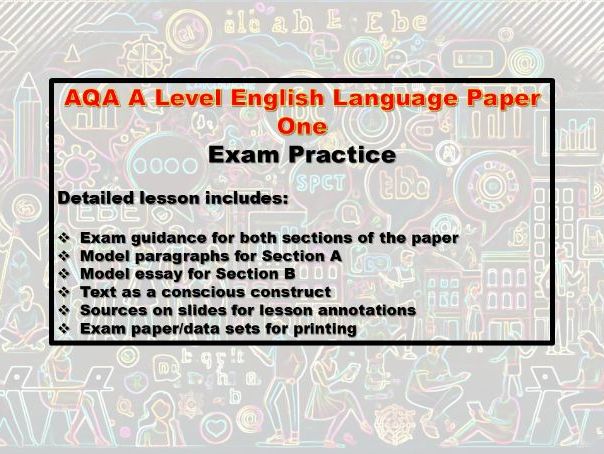 AQA English A Level Exam Practice (P1)