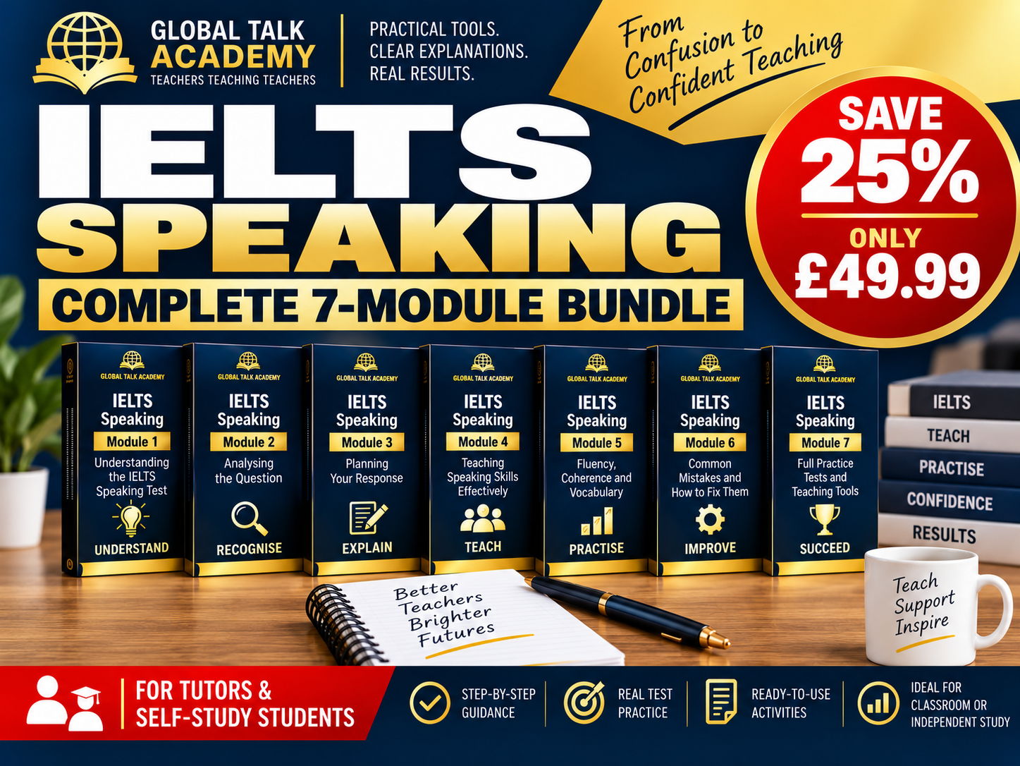 IELTS Speaking Complete 7-Module Bundle | Tutors & Students