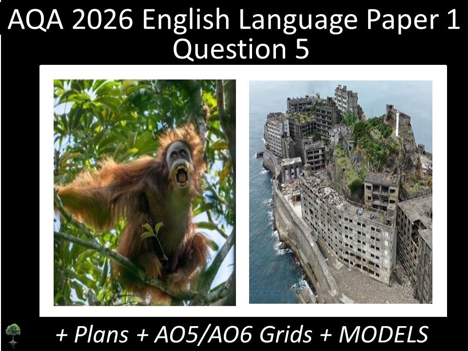 Two Question 5 - AQA 2026 GCSE English Language Paper 1 | Plans, AO Grids, Models