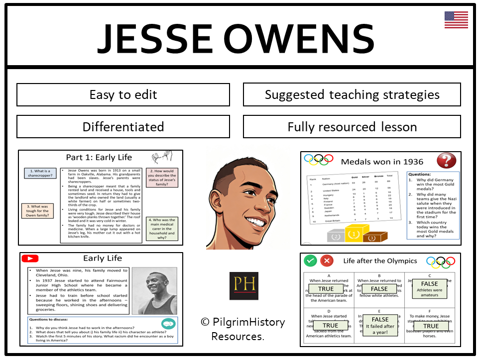 KS3 American Civil Rights: Jesse Owens and the Berlin Olympics of 1936