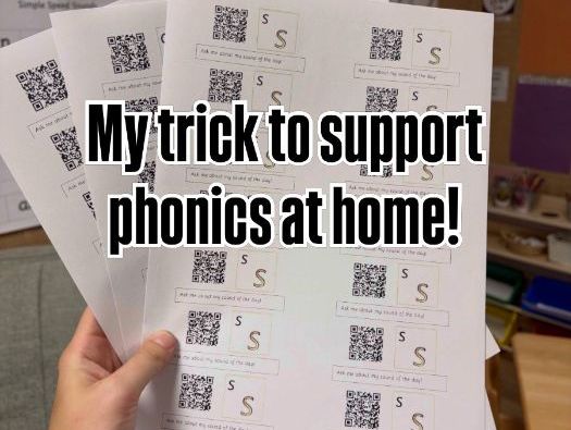 Phonics QR Sticker template
