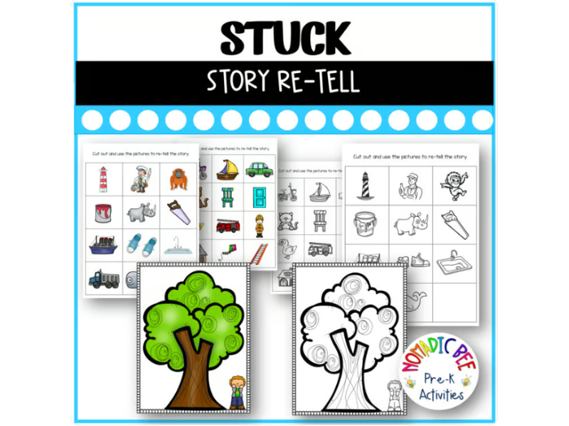 'Stuck', by Oliver Jeffers - Activities (Story Re-Tell and Sequencing)