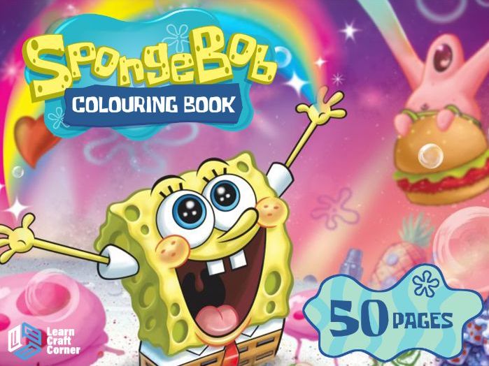SpongeBob-Inspired Colouring Book | 48 Printable Colouring Pages