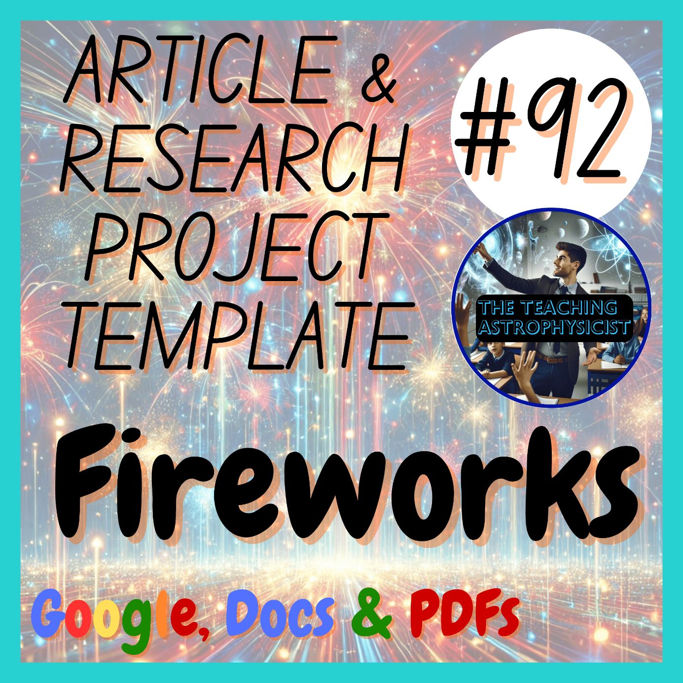 Fireworks | Article + Research Project Template (Webquest) | Digital + Printable
