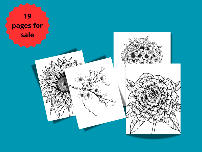19 Printable Floral & Nature Coloring Pages