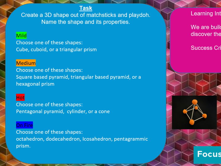 Skeletons of 3D shapes lesson