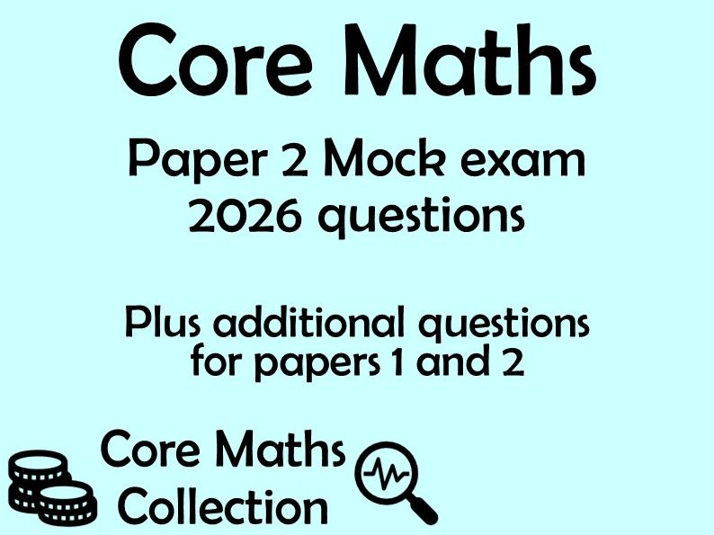 Core Maths 2026 Preliminary Material Questions - AQA
