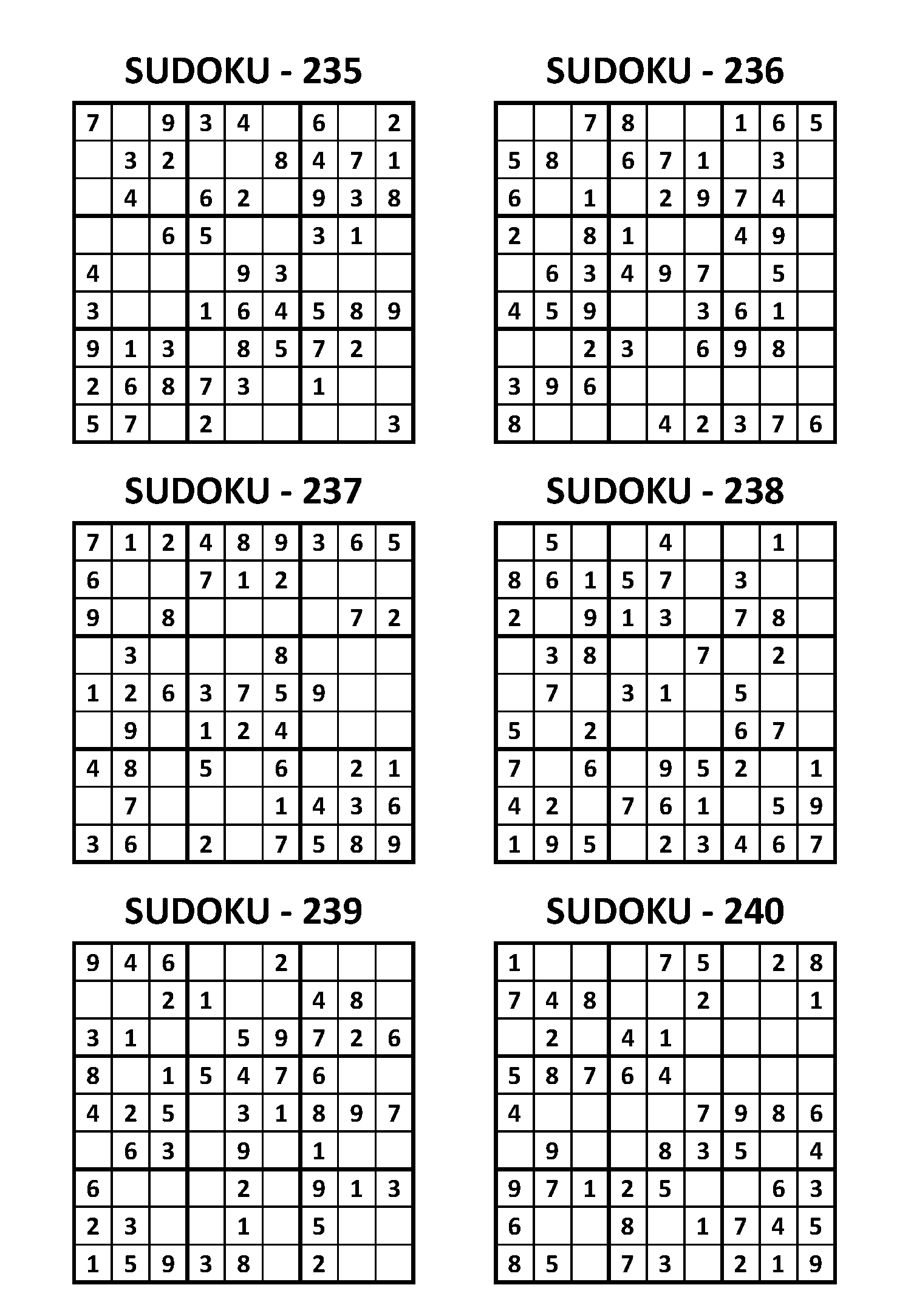 Printable Sudoku Easy Collection Factory Clc cet edu