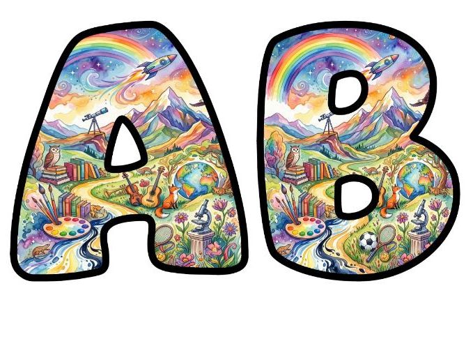 You Can Do Amazing Things Bubble Letters | Motivational Bulletin Board Letters
