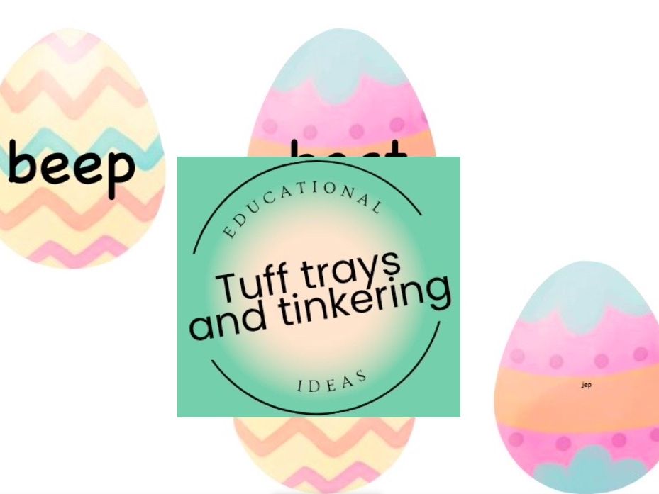 magnifying game easter egg cvc and cvvc real and nonsense words phonics