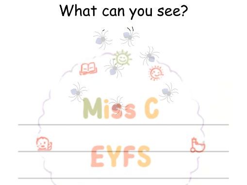 Spider themed 'What can you see?' writing sheets