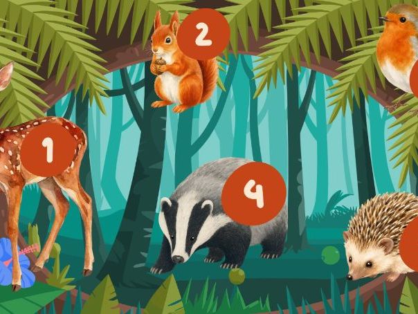 Feed the Autumn Animals Number Maths EYFS Nursery and Reception Autumn Activity